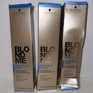 Schwarzkopf blond me, bleach and tone naturalizing lightener additive